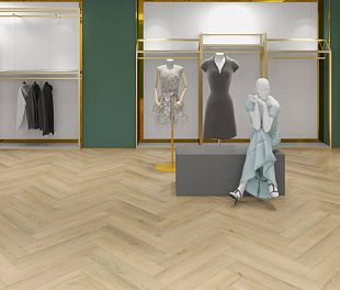 Кварцвинил ПВХ Покрытие Calitex Diamonds Hope Herringbone Click DM603 750x150x6 (1,575 м2)