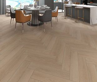 Кварцвинил ПВХ Покрытие Calitex Elementals Caribbean Herringbone Click XES403 600x150x4 (1,800 м2)