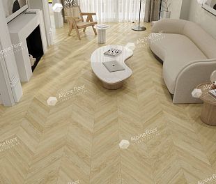 Кварцвинил LVT плитка Дуб Ваниль Селект Chevron ECO 20-2