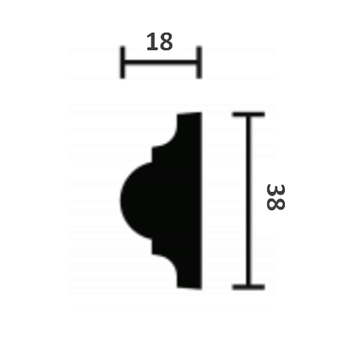 Молдинг WO1 WALLSTYL