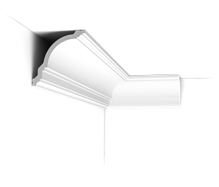 Широкий плинтус на потолок CX106