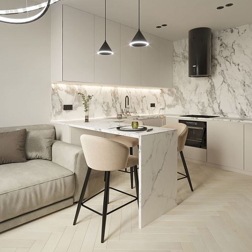 Инженерная доска AlixFloor, Коллекция Английская ёлка, Дуб кристально-белый