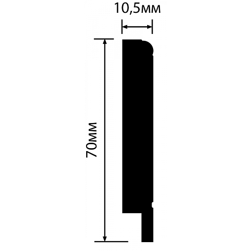 Плинтус HIWOOD B70