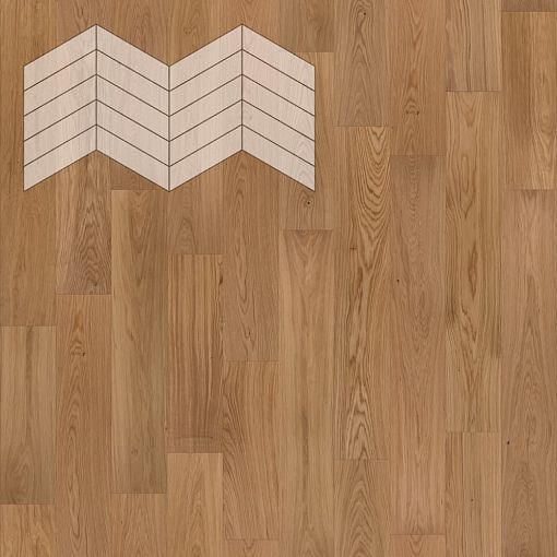 Паркет Елка Французская Lab Arte Chevron Дуб Селект Прозрачное масло 400/348х90х14/3/60°