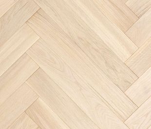 Паркет Елка Английская Lab Arte Angle Дуб Натур Чегет белый лак 500х110х14/3 в магазине напольных покрытий «Стильный пол»