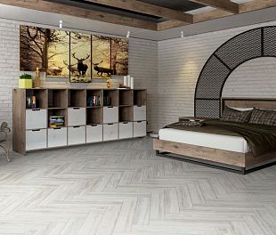 Массивный паркет DAMY FLOOR Ванильный — Английская ёлочка