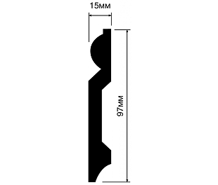 Плинтус HIWOOD B97