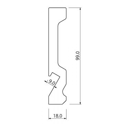 Плинтус HIWOOD LB99