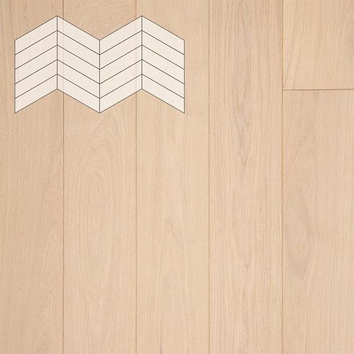 Паркет Елка Французская Lab Arte Chevron Дуб Рустик Лана лак 400/348х90х14/3/60°