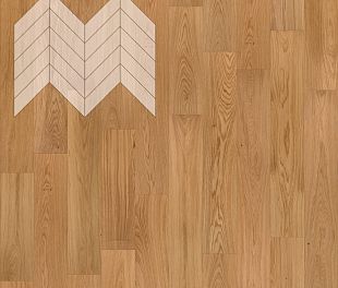 Паркет Елка Французская Lab Arte Chevron Дуб Натур лак 600/475х125х14/3/45° в магазине напольных покрытий «Стильный пол»