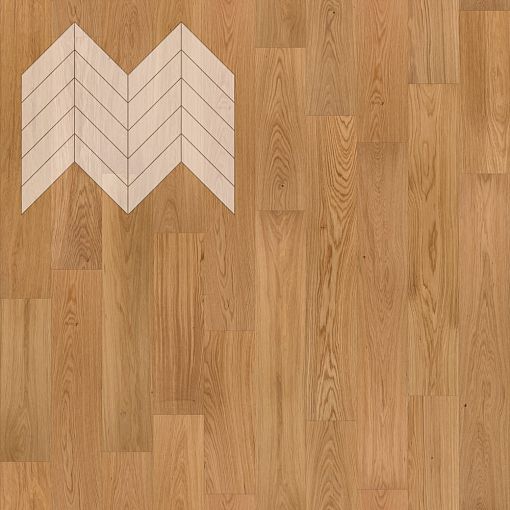 Паркет Елка Французская Lab Arte Chevron Дуб Натур Прозрачное масло 600/475х125х14/3/45°
