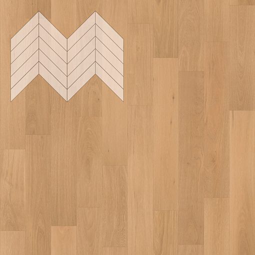Паркет Елка Французская Lab Arte Chevron Дуб Рустик Флора лак 600/490х110х14/3/45°