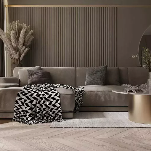 Инженерная доска AlixFloor, Английская ёлка, Дуб коричнево-серый