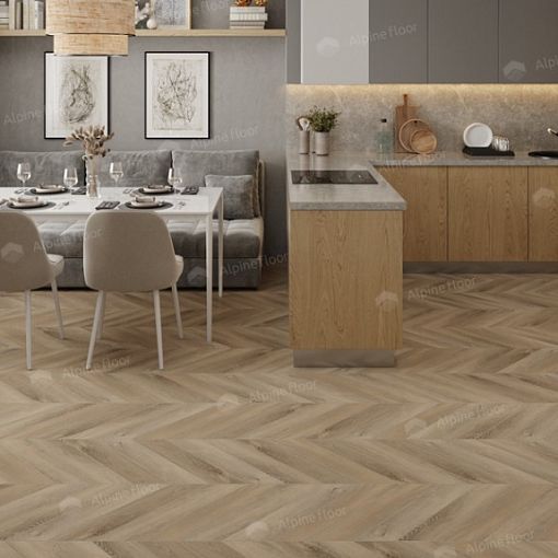 LVT плитка Дуб Синистра Chevron ECO 20-6