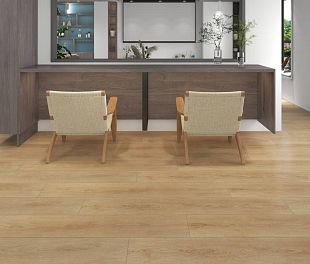 Кварцвинил ПВХ Покрытие Calitex Elementals Parhan Plank Click ES1001 1220x182x4 (2,442 м2)