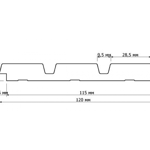 Декоративная панель HIWOOD LV124L NP