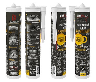 AK-125/Клей монтажный акриловый StarMount 290 мл/12