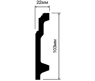 Плинтус HIWOOD B100V1