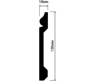 Плинтус HIWOOD B136
