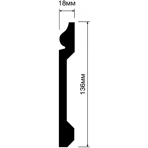 Плинтус HIWOOD B136