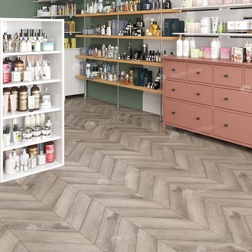 LVT плитка Дуб Исида Chevron ECO 20-8