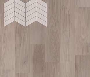 Паркет Елка Французская Lab Arte Chevron Дуб Натур Чегет белый лак 400/337х110х14/3/60° в магазине напольных покрытий «Стильный пол»