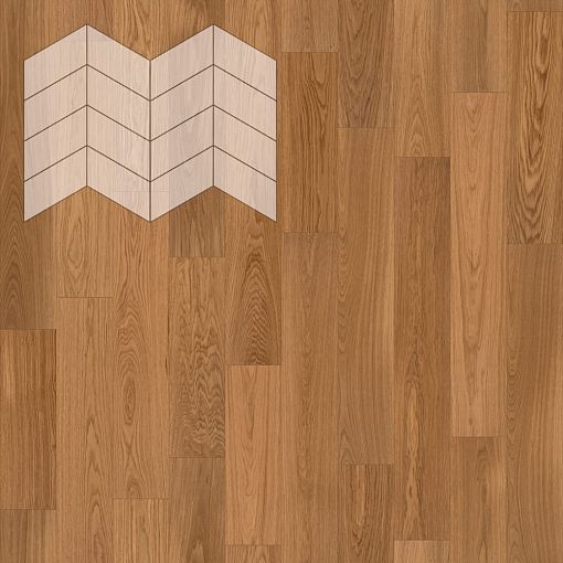 Паркет Елка Французская Lab Arte Chevron Дуб Натур Чегет белый лак 400/313х150х14/3/60°