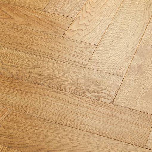 Паркет Елка Английская Royal Parket 490х110х13мм Дуб Натур лак