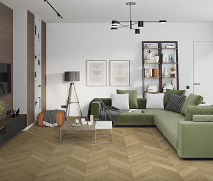 Кварцвинил Усовершенствованная кварц-виниловая LVT плитка DAMY FLOOR Chevron Сен-Клу