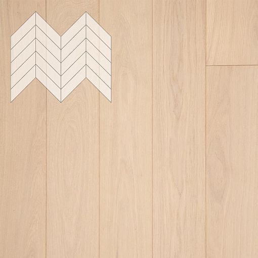Паркет Елка Французская Lab Arte Chevron Дуб Селект Лана лак 600/475х125х14/3/45°