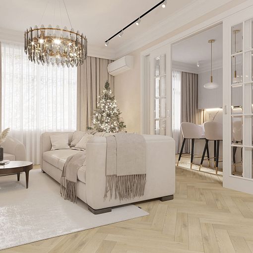 Инженерная доска AlixFloor, Коллекция Английская ёлка, Дуб песочно-серый
