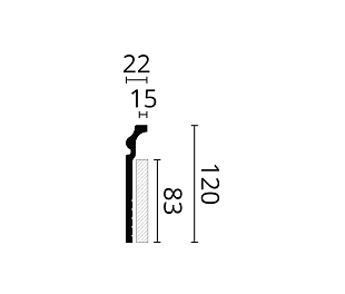 Плинтус NMC CF3 WALLSTYL