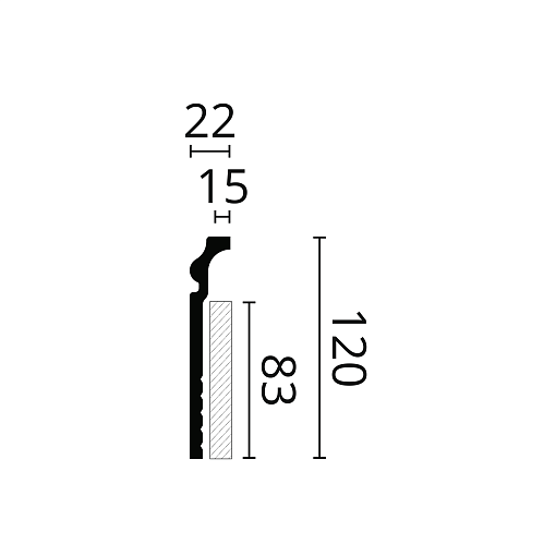 Плинтус NMC CF3 WALLSTYL