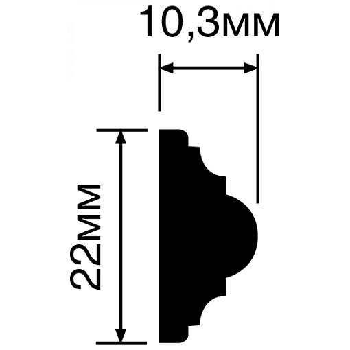 Молдинг HIWOOD D22V1