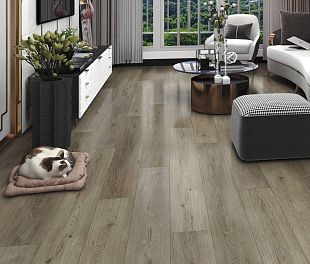 Кварцвинил ПВХ Покрытие Calitex Diamonds Sancy Plank Click DM1001 1220x228x6 (1,947 м2)
