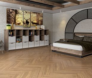 Инженерный паркет DAMY FLOOR Натуральный — Английская елочка в магазине напольных покрытий «Стильный пол»