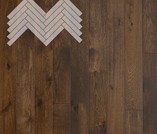 Паркет Елка Английская Lab Arte Angle Дуб Рустик Коньяк лак 500х90х14/3 в магазине напольных покрытий «Стильный пол»