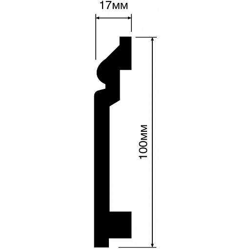 Плинтус HIWOOD BA100