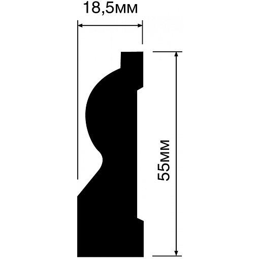 Плинтус HIWOOD B55
