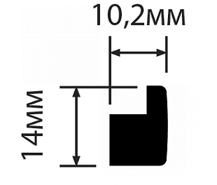 Молдинг HIWOOD D14