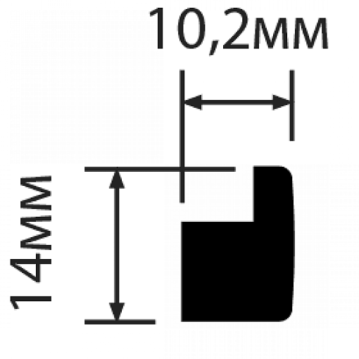 Молдинг HIWOOD D14