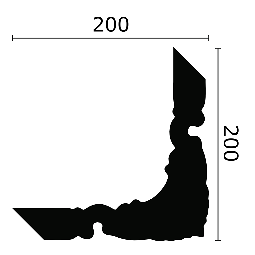 Комплект декоративных уголков Z101 ARSTYL