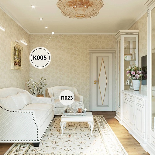 Карниз KX005, 69х71, 2000мм, Экополимер/8