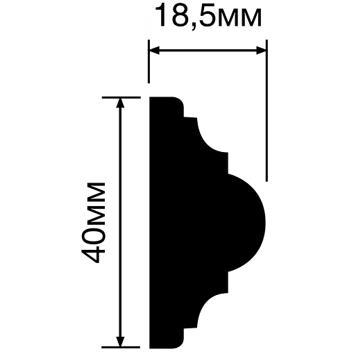 Молдинг HIWOOD D40V1