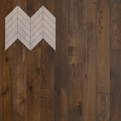 Паркет Елка Французская Lab Arte Chevron Дуб Натур Коньяк лак 600/475х125х14/3/45°