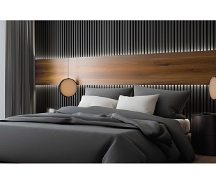 Декоративная панель HIWOOD LV124 BK