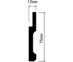 Плинтус HIWOOD B75V1