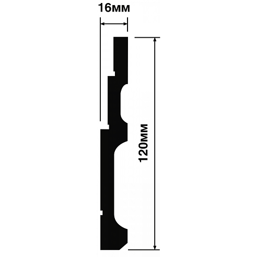 Плинтус HIWOOD B120V1