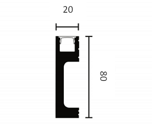 Плинтус NMC IL10 WALLSTYL