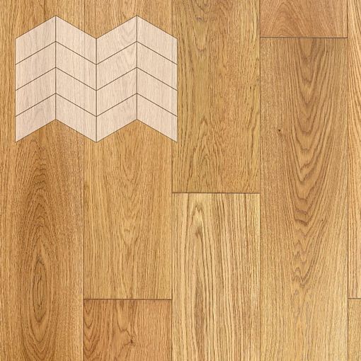 Паркет Елка Французская Lab Arte Chevron Дуб Селект лак 400/313х150х14/3/60°